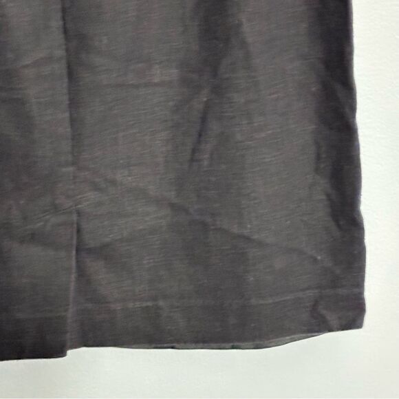 VTG Adolfo International | Women’s Black Linen Pencil Skirt Knee-Length Workwear - Picture 12 of 15